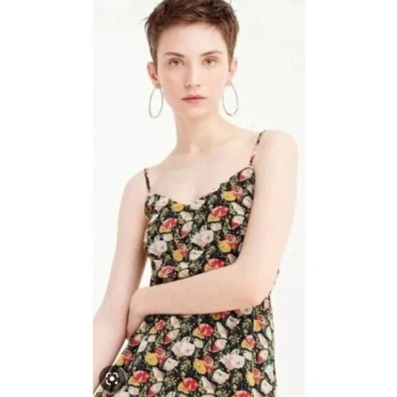J. Crew Mercantile Sweet Pea Floral Sleeveless Tiered Maxi Dress Sundress Sz 14 - Picture 2 of 16